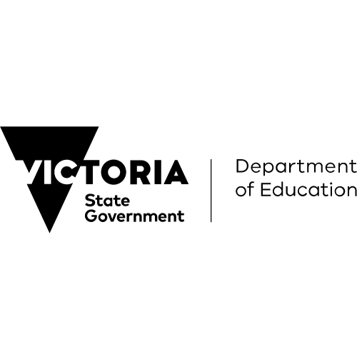 Victoria State Government Department of Education Logo BW Square