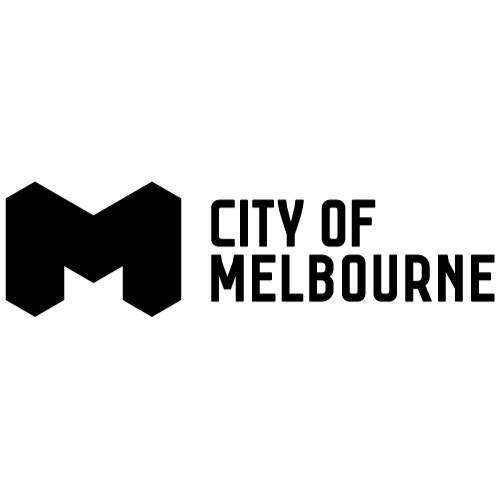 City of Melbourne Logo BW Square
