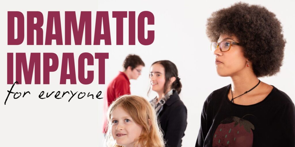 Dramatic Impact Banner featuring young people of all ages looking into the distance.